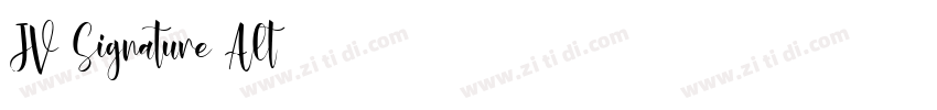JV Signature Alt字体转换